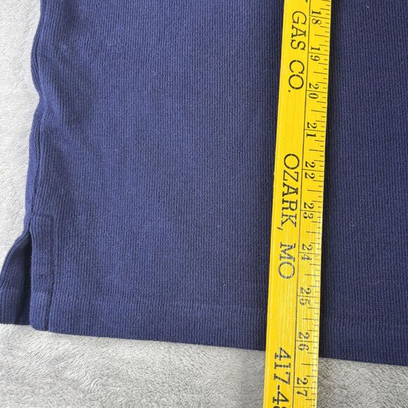 Polo Ralph Lauren Sweater Mens XL Blue Half Zip Pullover Cotton Knit Pony Logo - Picture 5 of 11